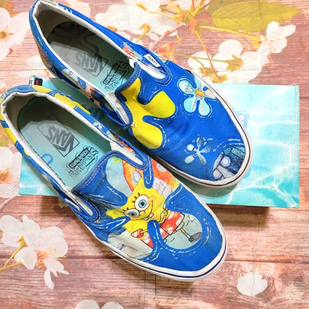 Vans SpongeBob Slip-on sneakers sz 10
